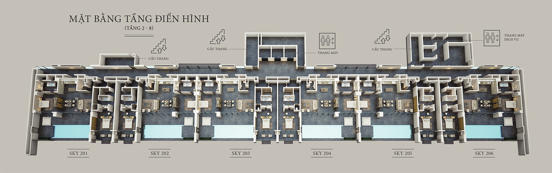 Mặt bằng tầng Sky Villas Regent