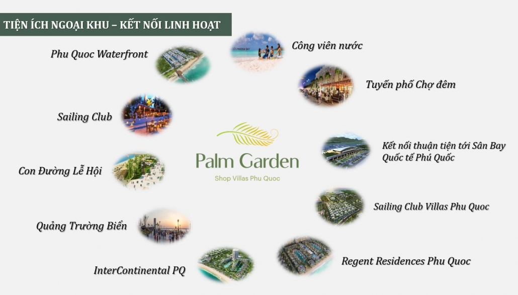 Palm Garden shop villas tien ich ngoai khu