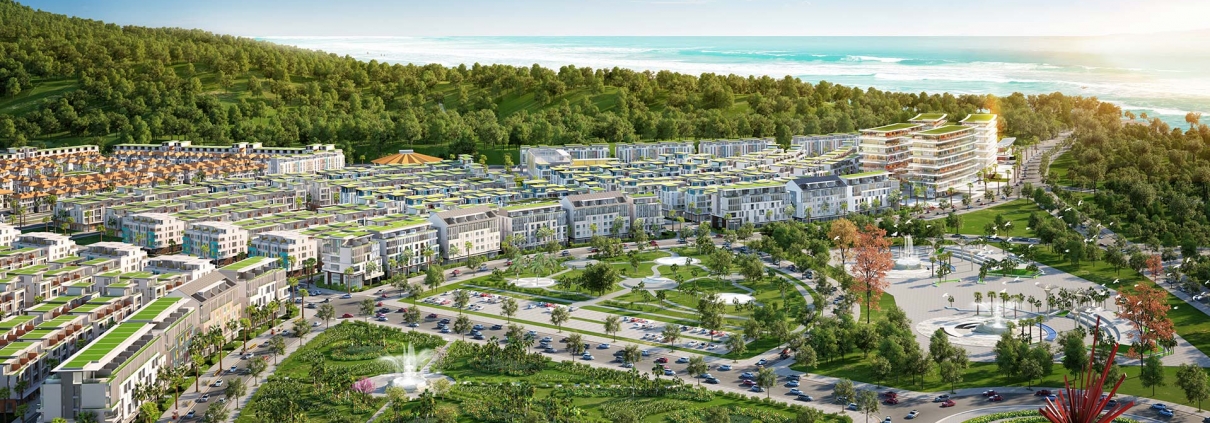 Phú Quốc đang tiến nhanh tới mục tiêu trở thành Thành phố biển đảo đầu tiên của Việt Nam. Ảnh đô thị Meyhomes Capital Phú Quốc tại trung tâm An Thới