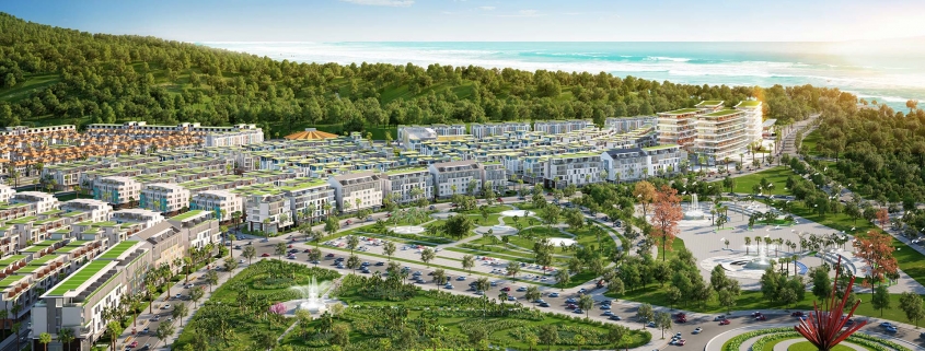 Phú Quốc đang tiến nhanh tới mục tiêu trở thành Thành phố biển đảo đầu tiên của Việt Nam. Ảnh đô thị Meyhomes Capital Phú Quốc tại trung tâm An Thới