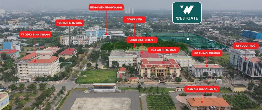 Quy hoạch trung tâm hành chính Bình Chánh (Tân Túc) với đầy đủ tiện ích công