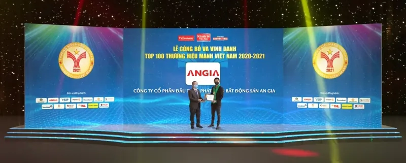 Tập đoàn bất động sản An Gia được vinh danh tại Lễ công bố Thương hiệu Mạnh 2020 - 2021
