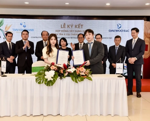 Tập đoàn Tân Á Đại Thành và Daewoo E&C ký kết các hợp đồng hợp tác quan trọng